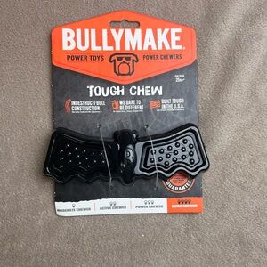 Bulkymake Bat Tough Chew Dog Toy Black